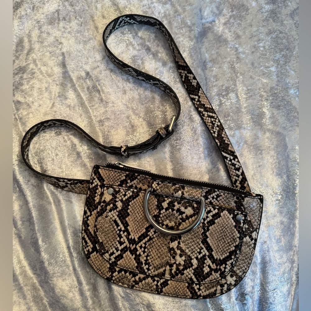 Zara Snakeskin Fanny Pack